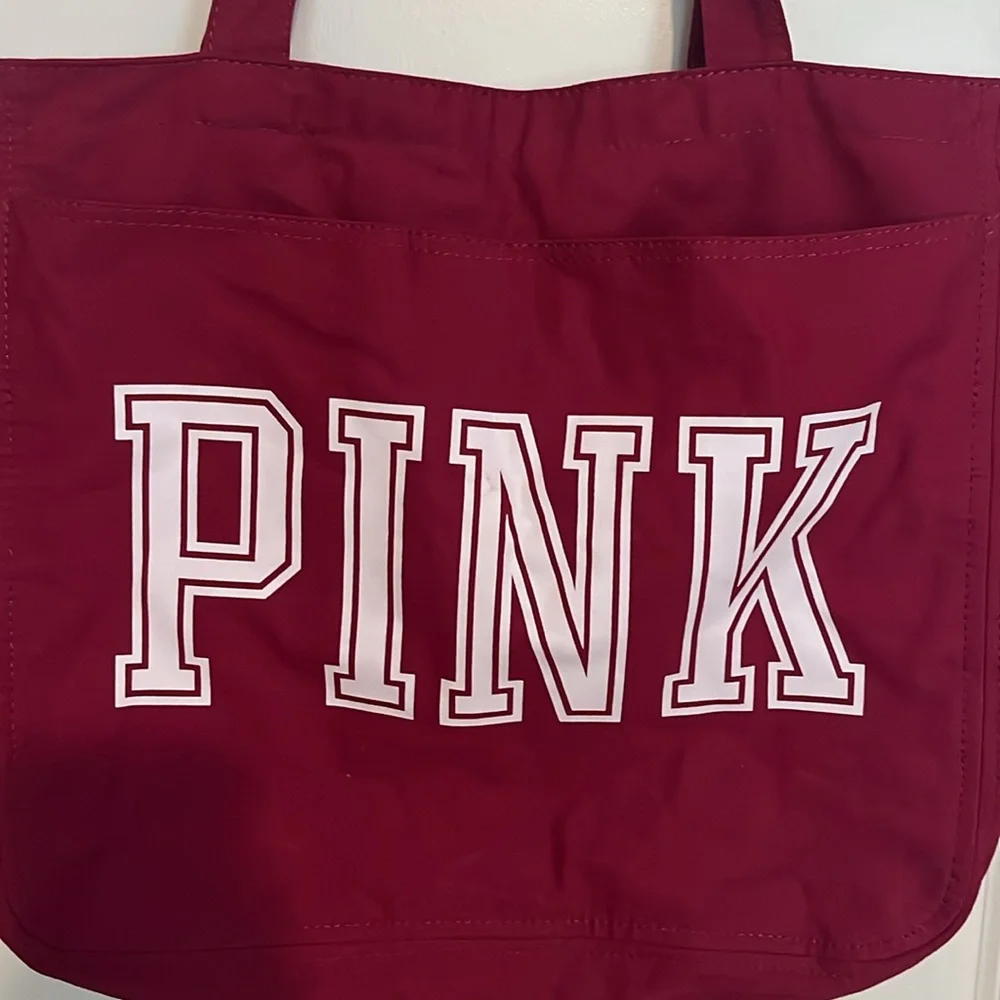 PINK Cotton Canvas Tote Bag - Picture 2 of 6